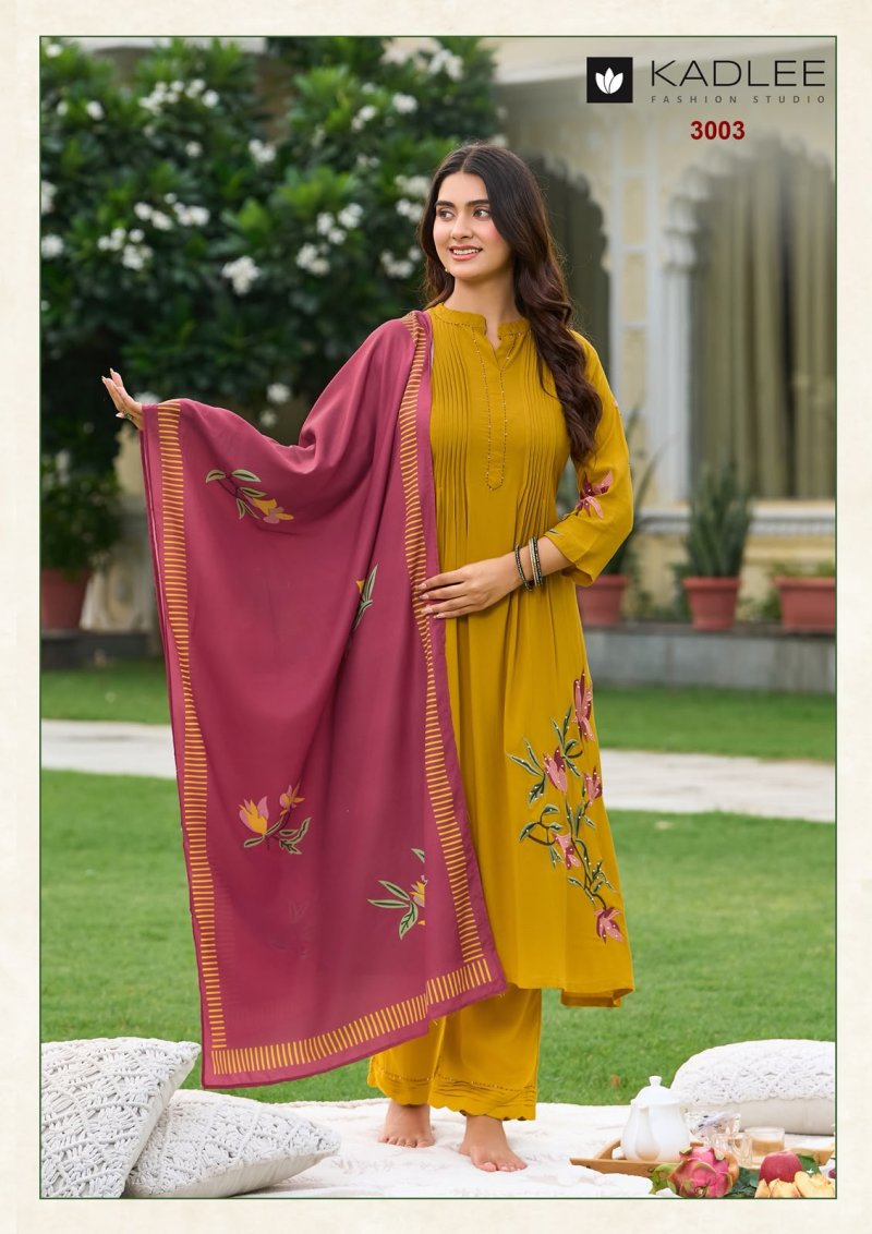 Saaj By Kadlee Roman Kurti With Bottom Dupatta 